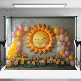 Lofaris Floral Sun Balloon Arch Sweet Cake Smash Backdrop